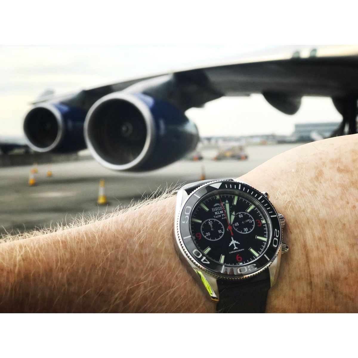 747 Tribute - Stainless Steel, Black Dial