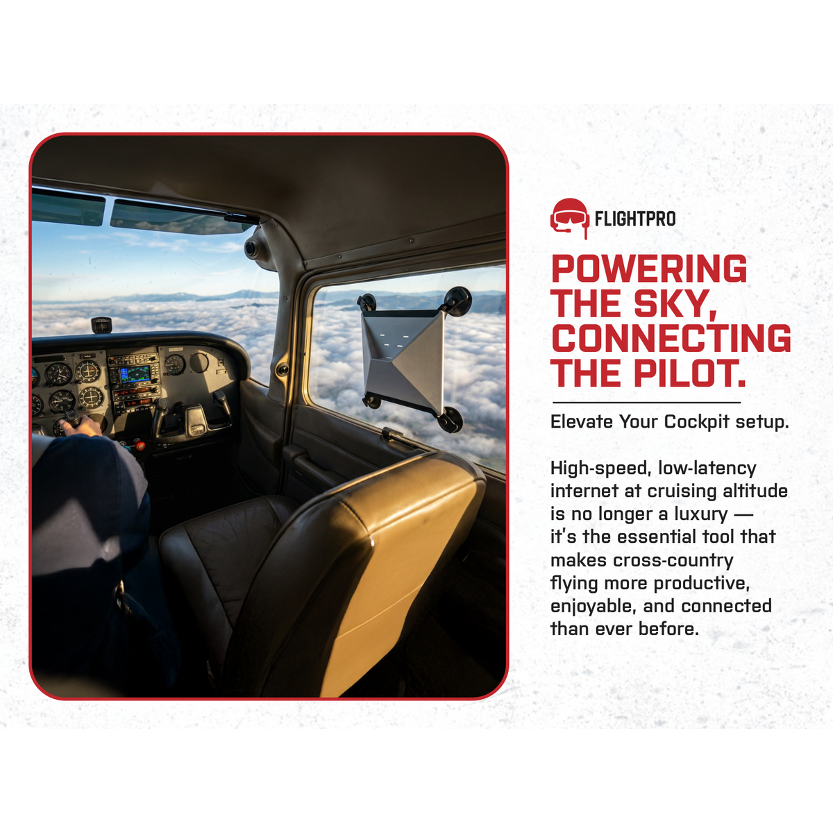 ProAviator Starlink Mini Suction Cup Mount & 10FT USB-C to DC Cable Kit