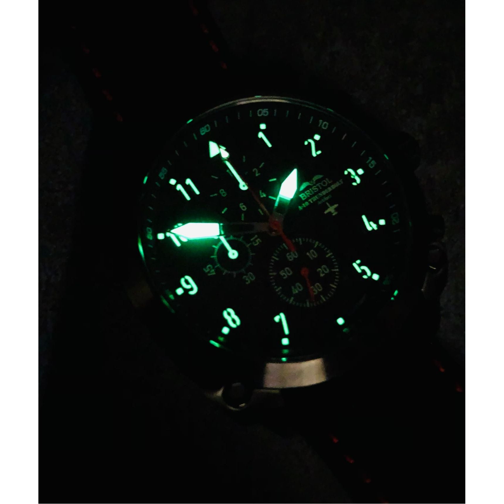 A-10 Thunderbolt Tribute - Gunmetal Finish, Leather Band