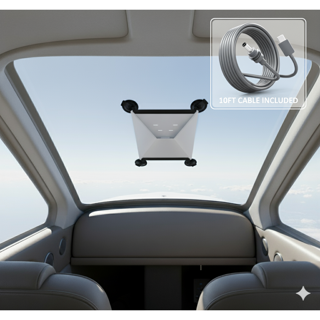 ProAviator Starlink Mini Suction Cup Mount & 10FT USB-C to DC Cable Kit