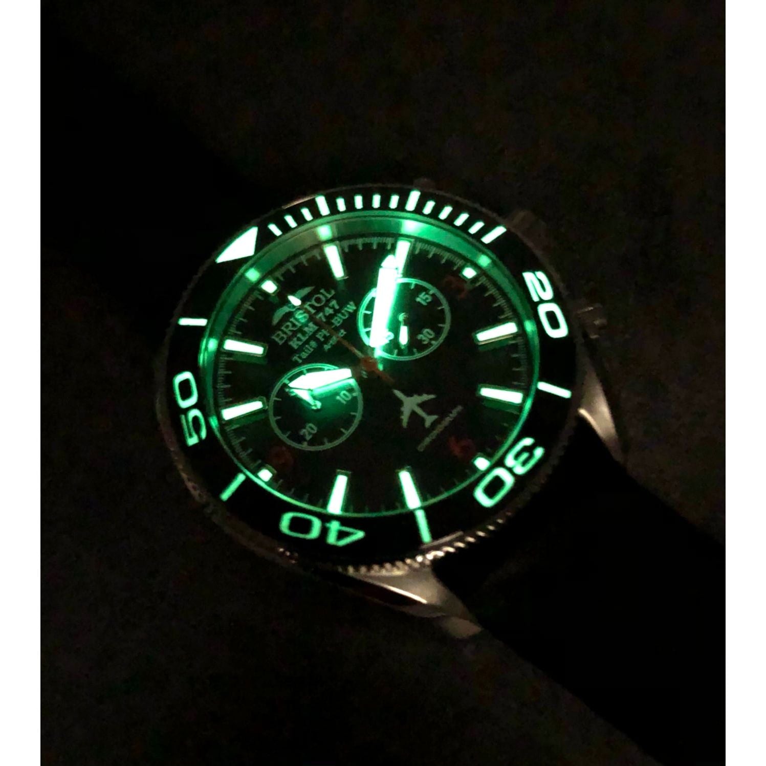 747 Tribute - Stainless Steel, Black Dial
