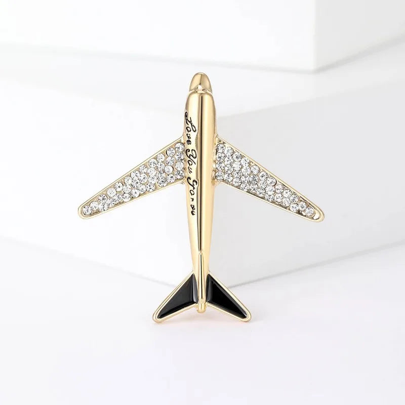Gold Aviation pin gift for pilots and cabin crew - national aviation