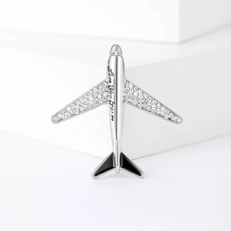 Silver Aviation pin gift for pilots and cabin crew - national aviation