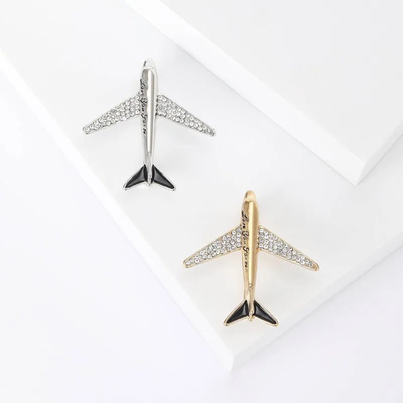 Aviation pin gift for pilots and cabin crew available in silver and gold- national aviation