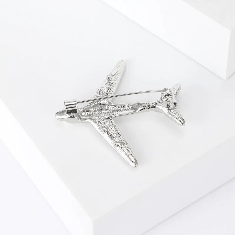 back view Aviation pin gift for pilots and cabin crew - national aviation