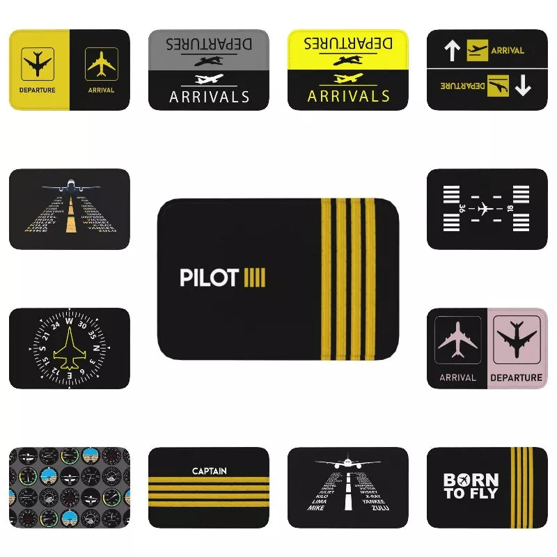 Aviation-Inspired Doormat