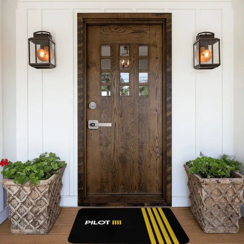 Aviation-Inspired Doormat
