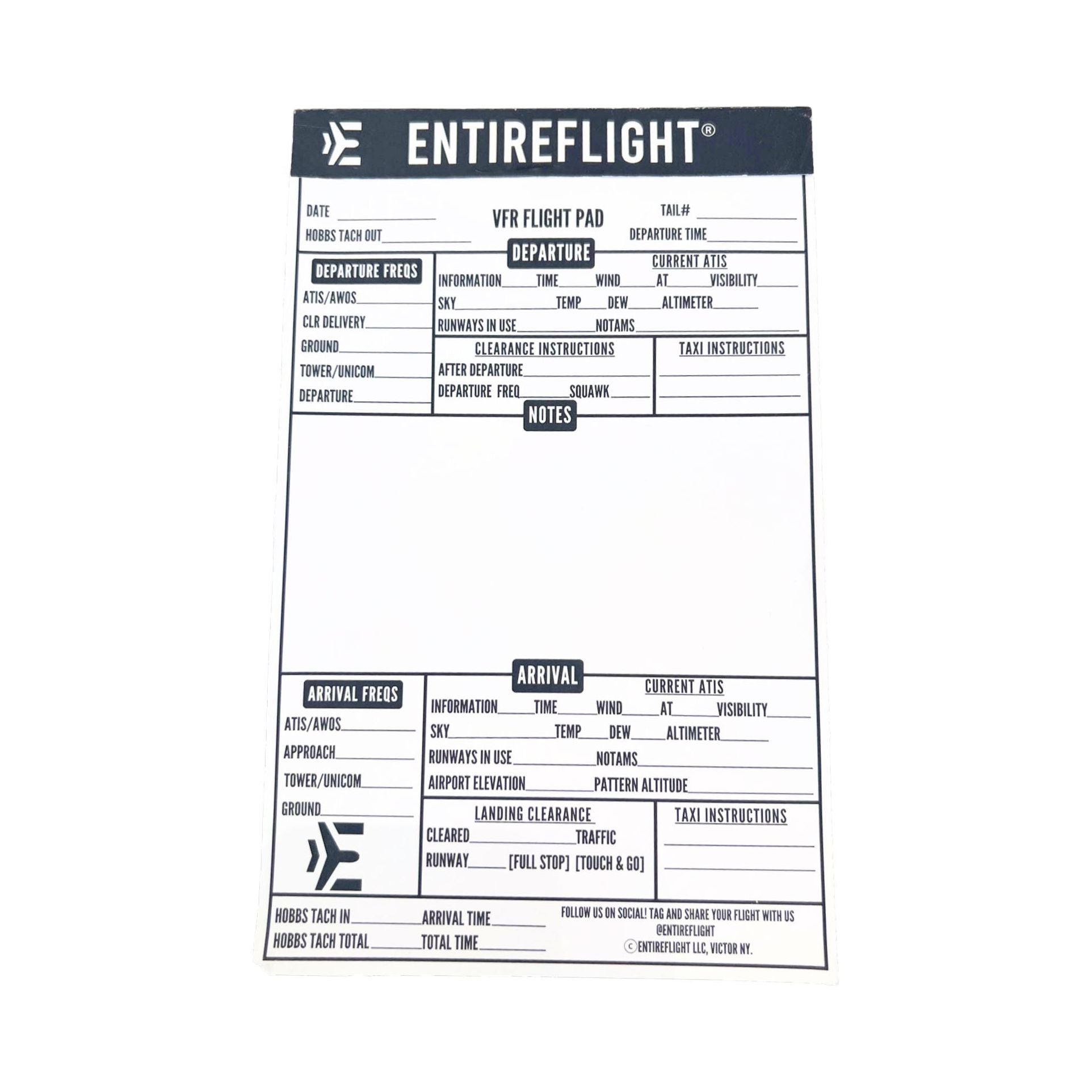 EntireFlight VFR Flight Pads For Kneeboards - 3Pack