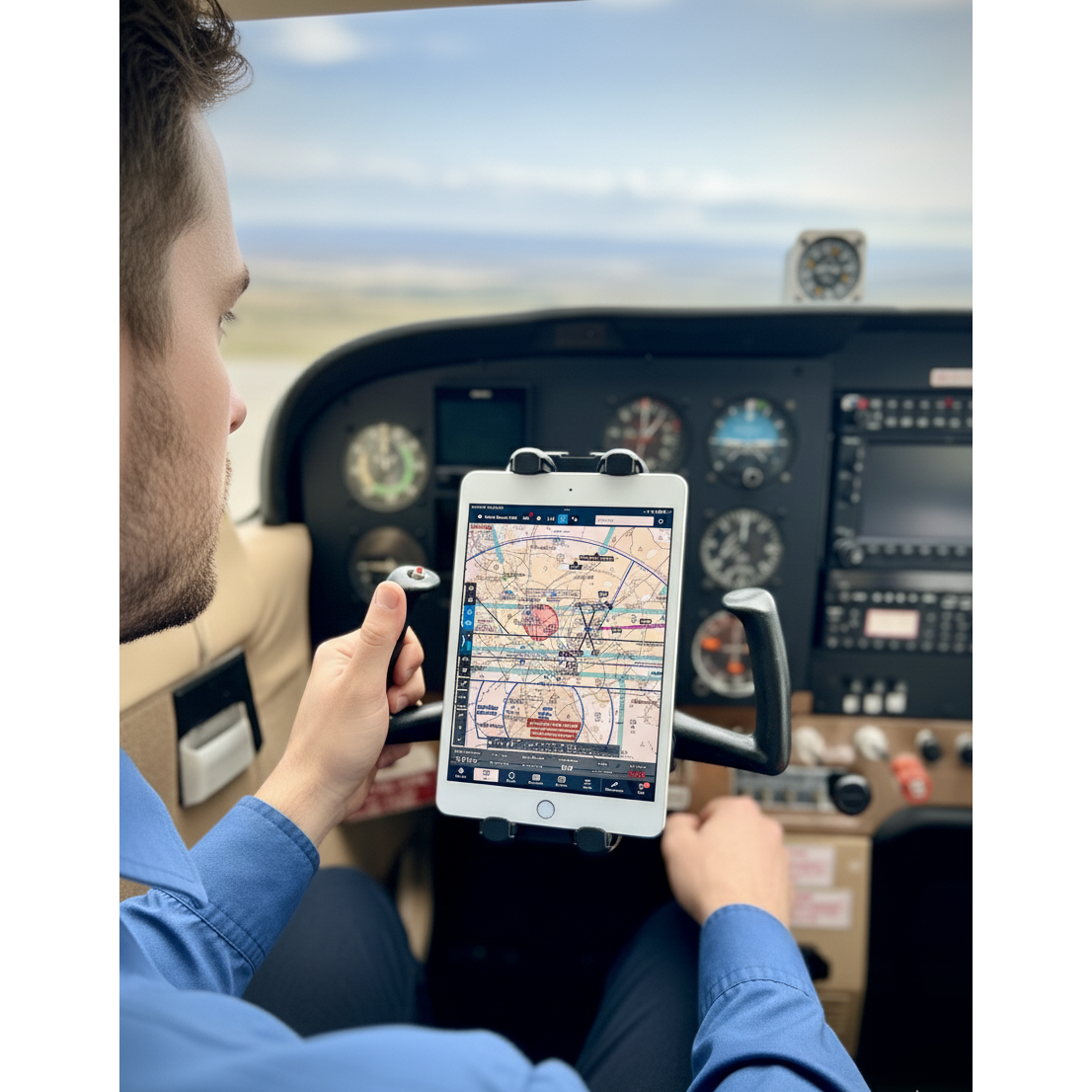 FlightPro Aviator+ Yoke Mount for the iPad mini | Lightweight & Compact
