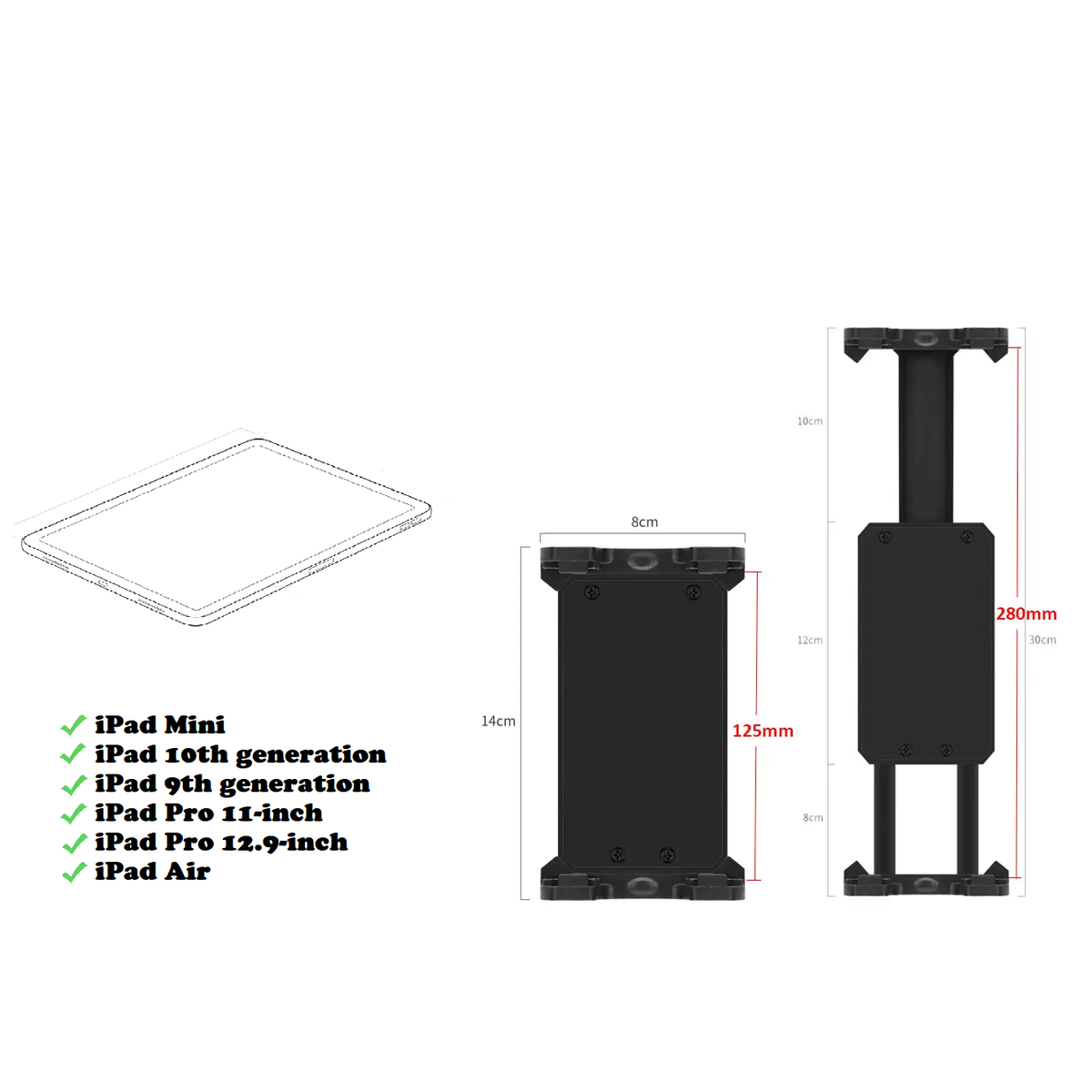 FlightPro Aviator+ Yoke Mount for the iPad mini | Lightweight & Compact
