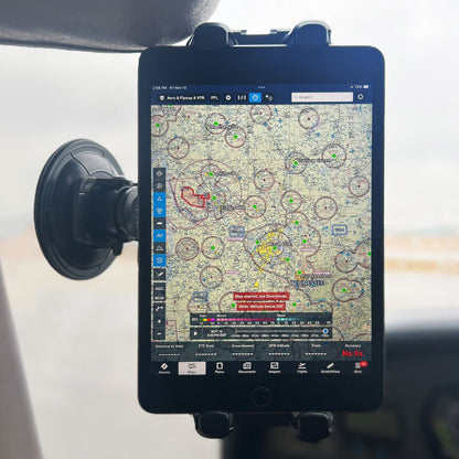 ProAviator Cockpit Suction Cup Mount | Curved Multi-Angle iPad & Phone Holder