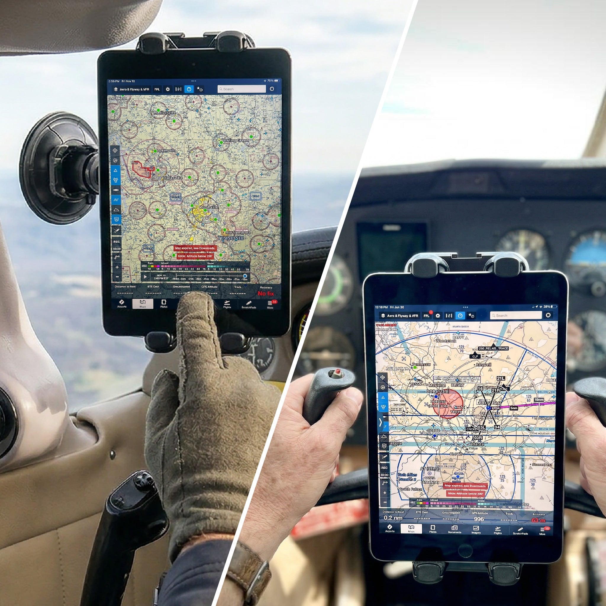 ProAviator Heavy-Duty Yoke Mount and Suction Cup Set | Multi-Device Holder