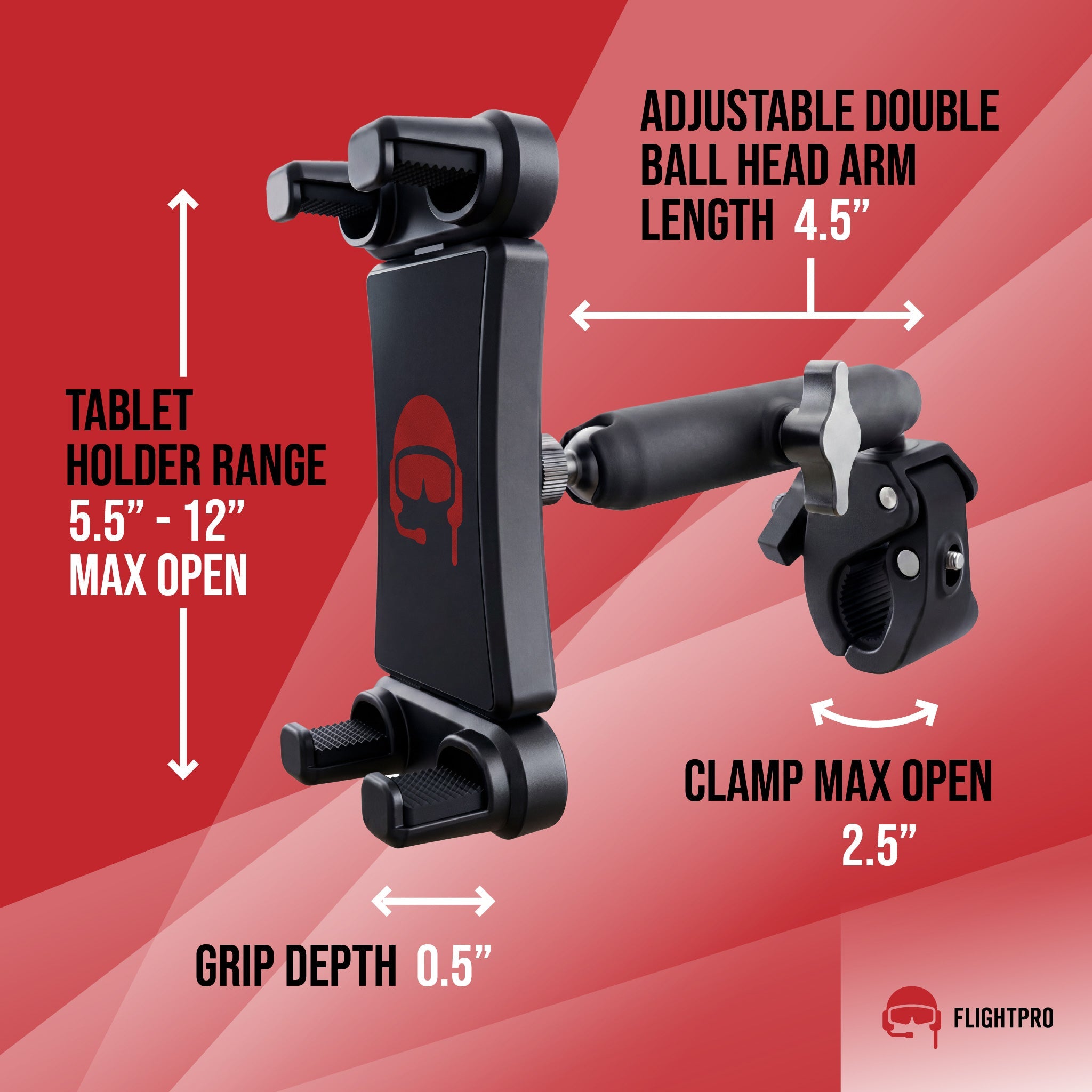 ProAviator Heavy-Duty Yoke Mount | Multi-Device Tablet & Phone Holder