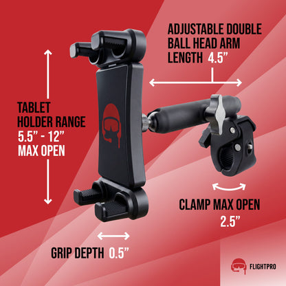 ProAviator Heavy-Duty Yoke Mount | Multi-Device Tablet & Phone Holder