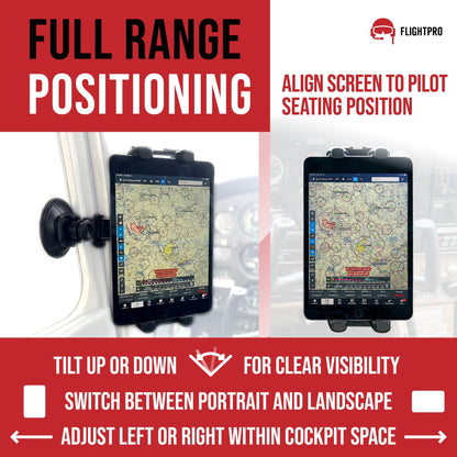 ProAviator Heavy-Duty Yoke Mount and Suction Cup Set | Multi-Device Holder