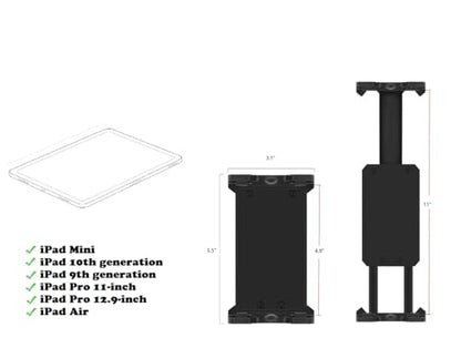 Aviator+ Cockpit Yoke Mount and Suction Cup Set | Multi-Device Holder