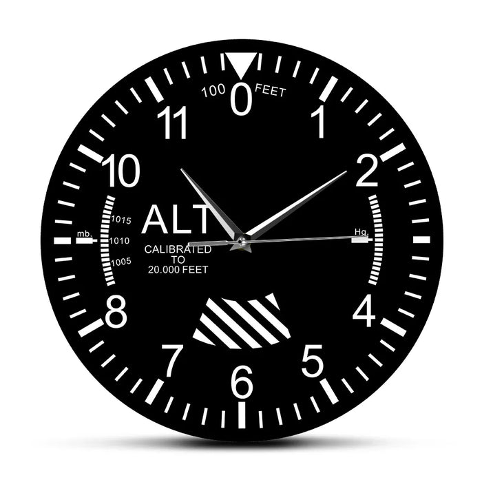 Altimeter Clock for Aviation Enthusiasts