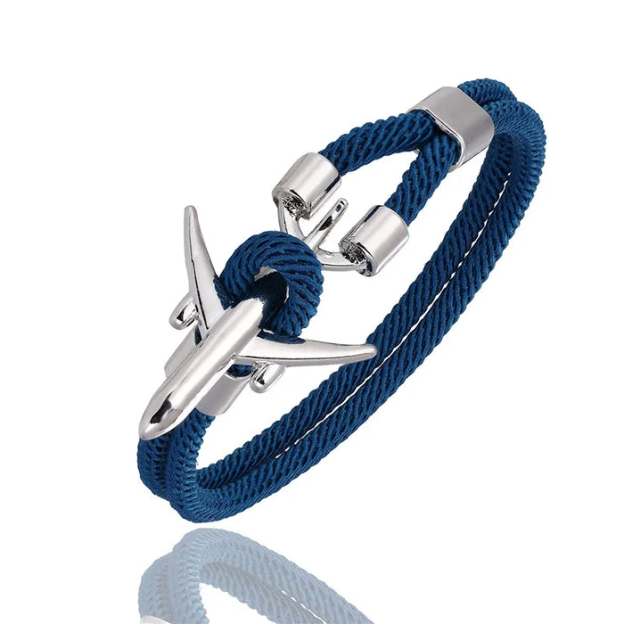 Airplane Anchor Charm Bracelets for Discerning Individuals