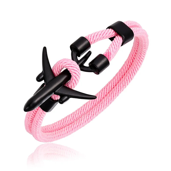 Airplane Anchor Charm Bracelets for Discerning Individuals