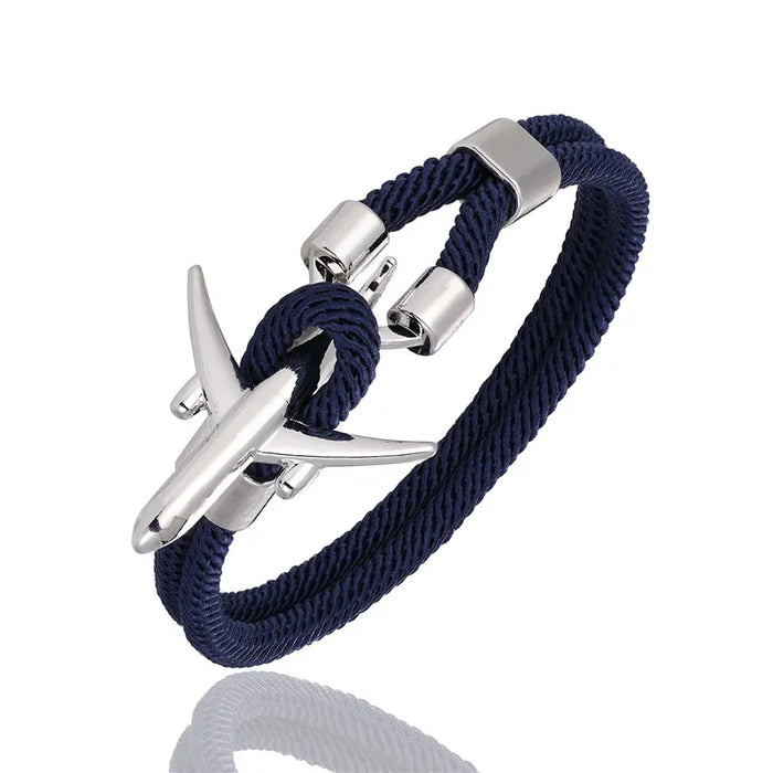 Airplane Anchor Charm Bracelets for Discerning Individuals