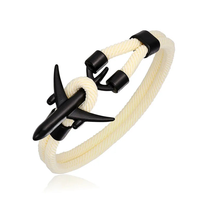 Airplane Anchor Charm Bracelets for Discerning Individuals