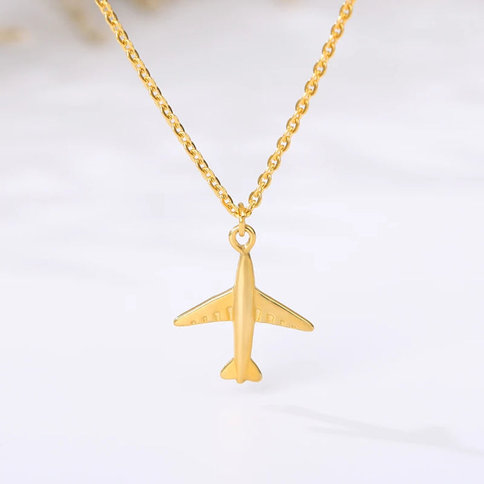 Soar with Style: The Airplane Necklace Says "Jetsetter" for Pilots & Travelers (Gift Alert!)