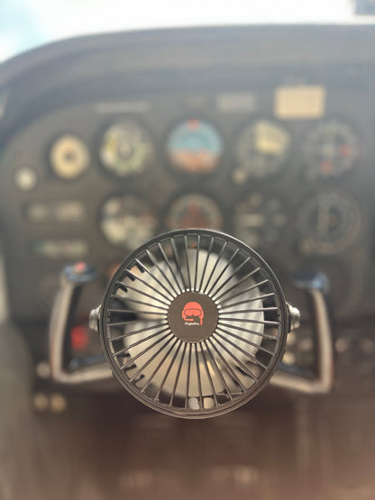 FlightPro CoolProp Yoke Mounted Fan | 3-Speed Portable Cockpit Cooling Fan