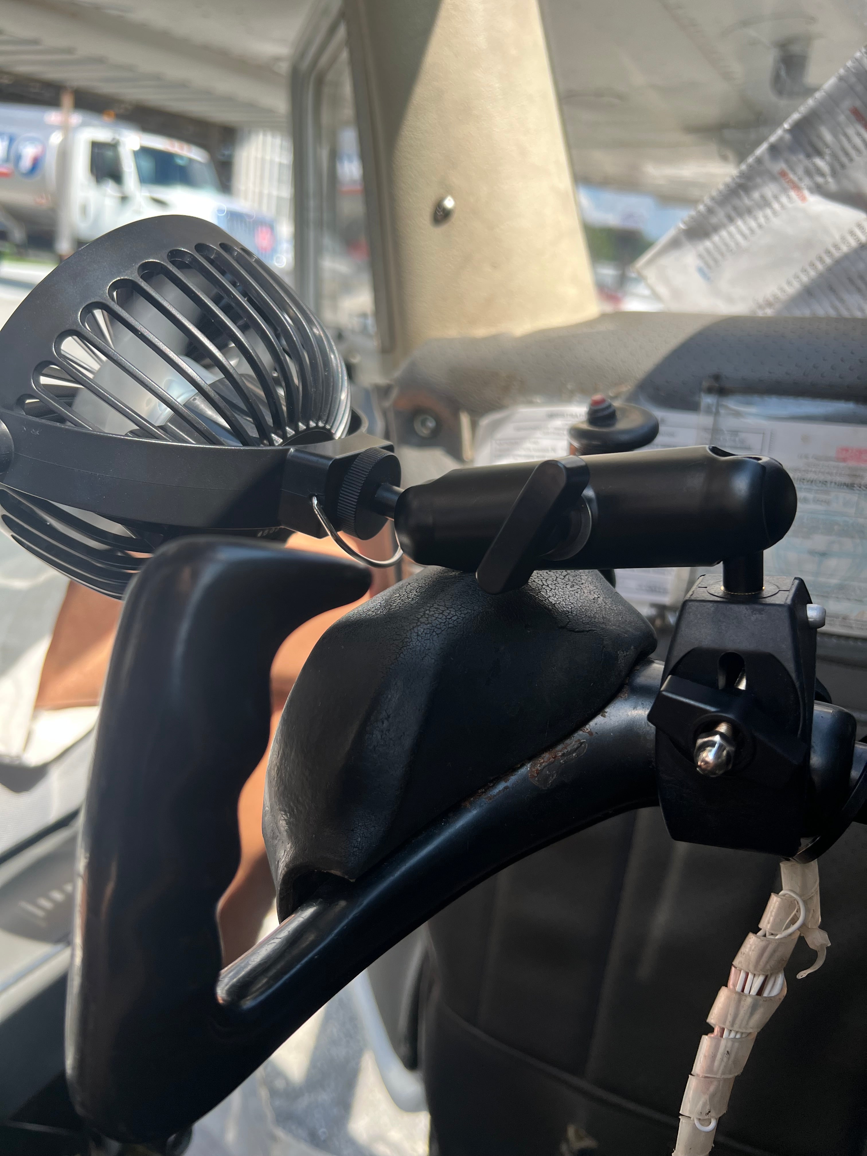 FlightPro CoolProp Yoke Mounted Fan | 3-Speed Portable Cockpit Cooling Fan