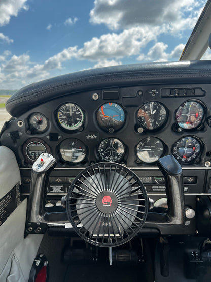 FlightPro CoolProp Yoke Mounted Fan | 3-Speed Portable Cockpit Cooling Fan