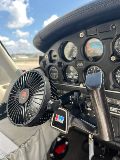 FlightPro CoolProp Yoke Mounted Fan | 3-Speed Portable Cockpit Cooling Fan