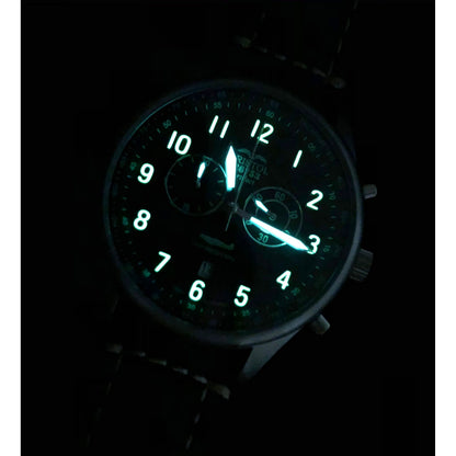R6753 - Our Spitfire R6753 Tribute - Stainless Steel, Brush Finish, Brown Leather Band