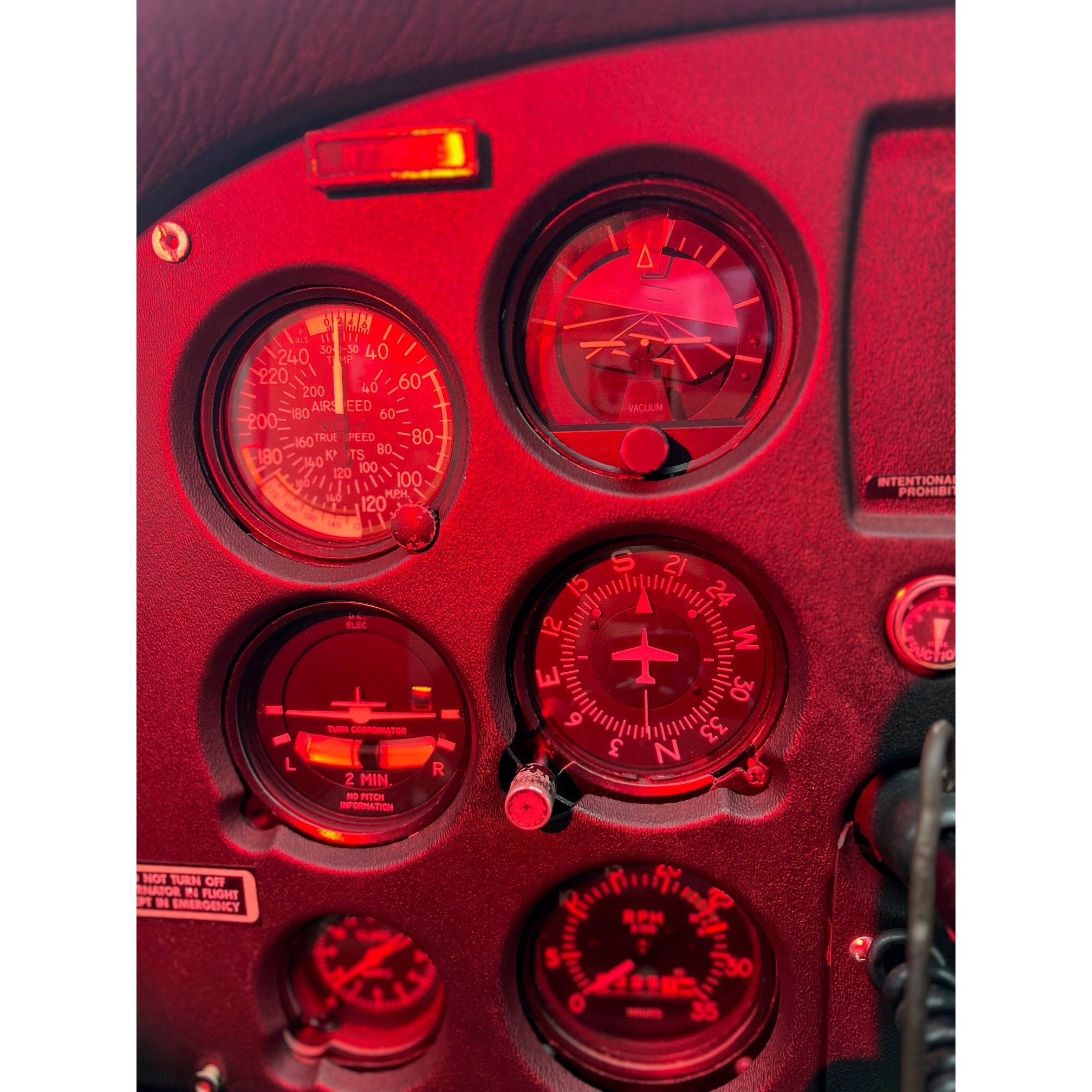 Headset Mounted Red-Light Pilot Flashlight - Compatible with most aviation headsets