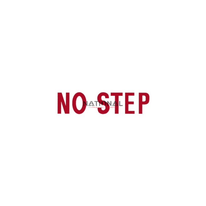 NO STEP DECAL