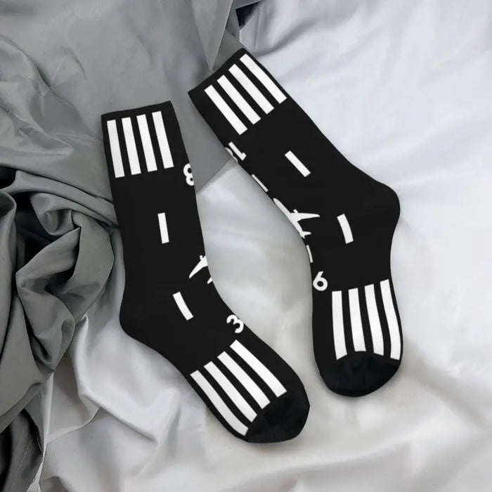 Controller Men's Crew Socks Unisex Fun 3D Printed Aviation Airplane Pilot Aviator Socks