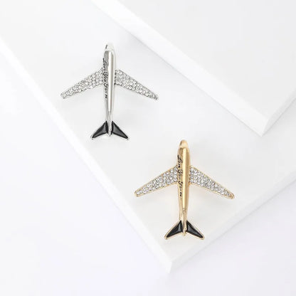 Aviation pin gift for pilots and cabin crew available in silver and gold- national aviation