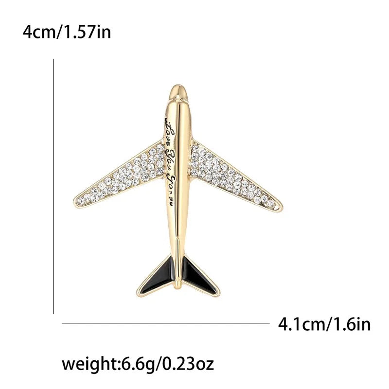 gold 1.6-inch Aviation pin gift for pilots and cabin crew - national aviation