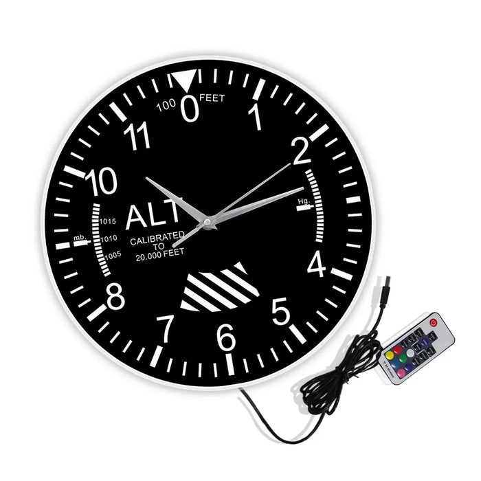 Altimeter Clock for Aviation Enthusiasts