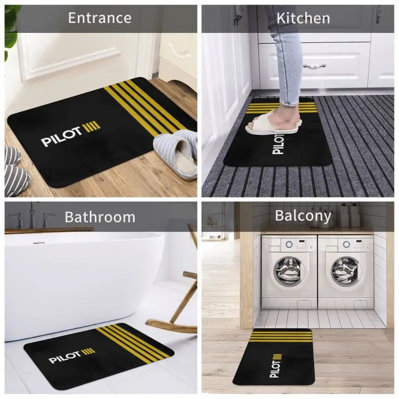 Aviation-Inspired Doormat