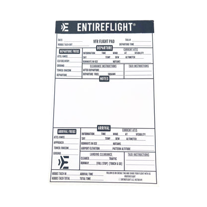 EntireFlight VFR Flight Pads For Kneeboards - 3Pack