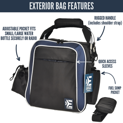 EntireFlight Pilot Bag - The Venture Flight Bag For Pilots - Blue