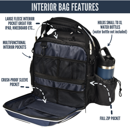 EntireFlight Pilot Bag - The Venture Flight Bag For Pilots - Blue