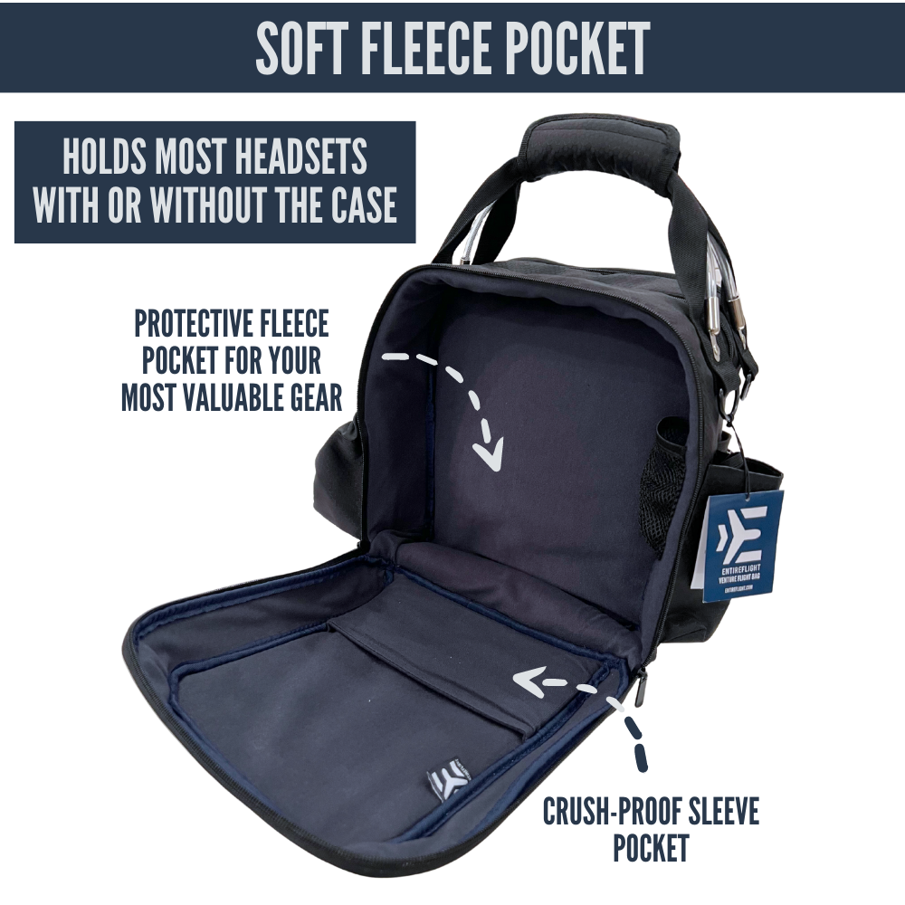 EntireFlight Pilot Bag - The Venture Flight Bag For Pilots - Blue