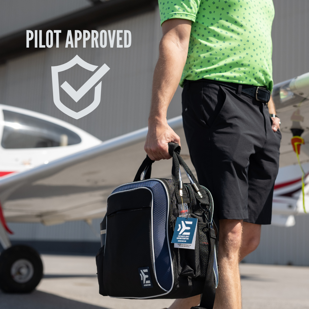 EntireFlight Pilot Bag - The Venture Flight Bag For Pilots - Blue