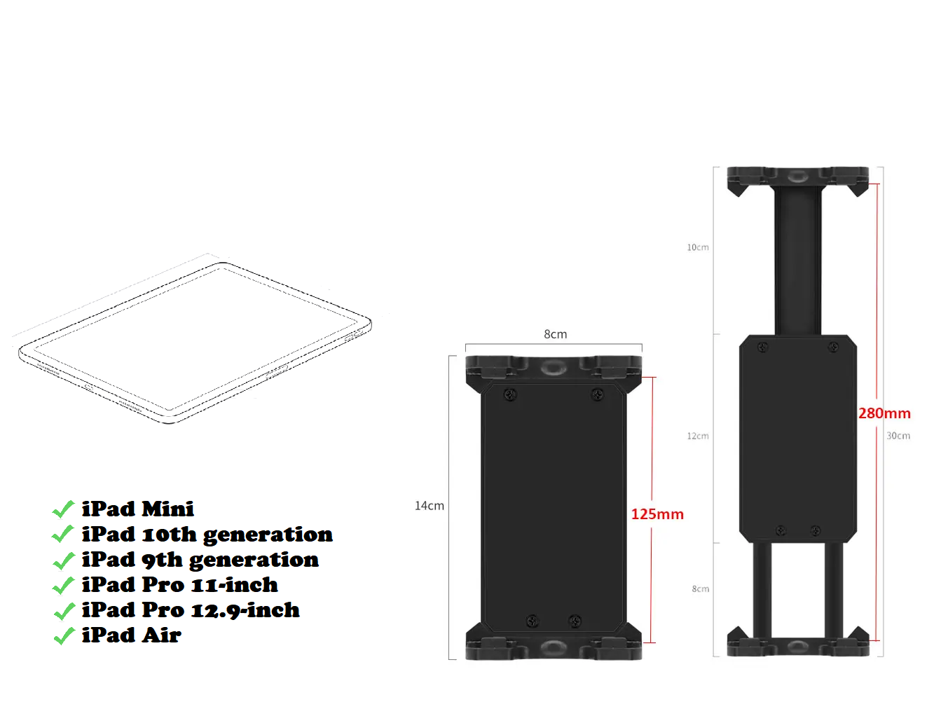 FlightPro Aviator+ Yoke Mount for the iPad mini | Lightweight & Compact